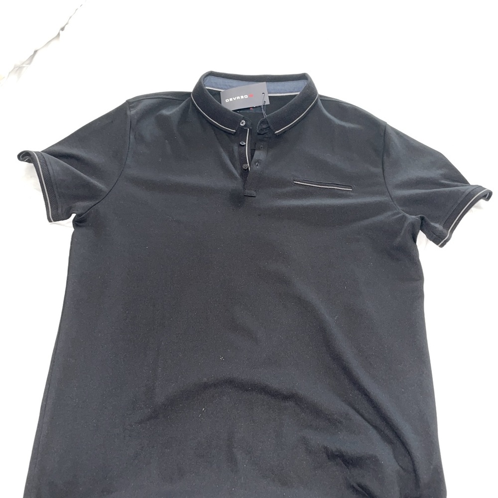Devred black polo shirt new with tags from France L